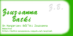 zsuzsanna batki business card